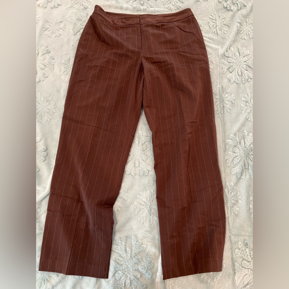 Rafaella womens Brown Striped Pants